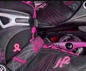 Women K2 Moto M84 In-line Rollerblades Women Size 8 Racing Roller Blades Skates
