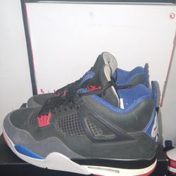 Air JORDAN 4 RETRO WHITE LETTERING MEN SZ 12