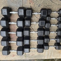 Weight Rubber Dumbbells 