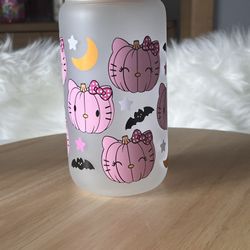 Summerween Assorted Frosted Halloween Glass Cans