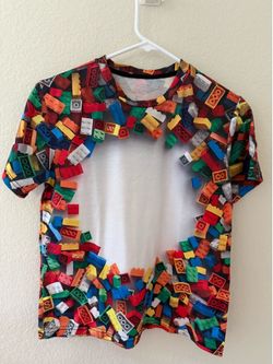 Boys/ men’s Building Block Graphic Print T-Shirt size medium