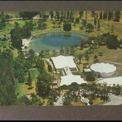 Warm Mineral Springs Florida Aerial RPPC Postcard Post Card Photo Collectible Vintage