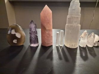 ​🔮 Natural Crystal & Gemstone Lot – Assorted Towers, Points & Tumbled Stones