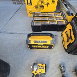 Lot Of Dewalt Tools And Ryobi Saw