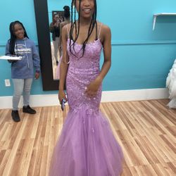 Purple prom dress