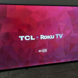 TCL 55" CLASS 4-SERIES 4K UHD HDR LED SMART ROKU TV - 55S455