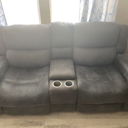 PRICE LOWERED Electric  recliner Loveseat With USB Ports And Storage