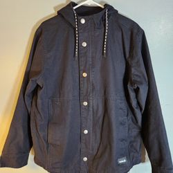 Hurley Black Jacket With Hoodie