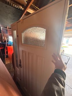 Installed and uninstalled Andersen doors