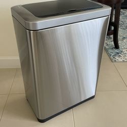 Stainless Steel Motion Sensor Trash Can (12.4 Gal)