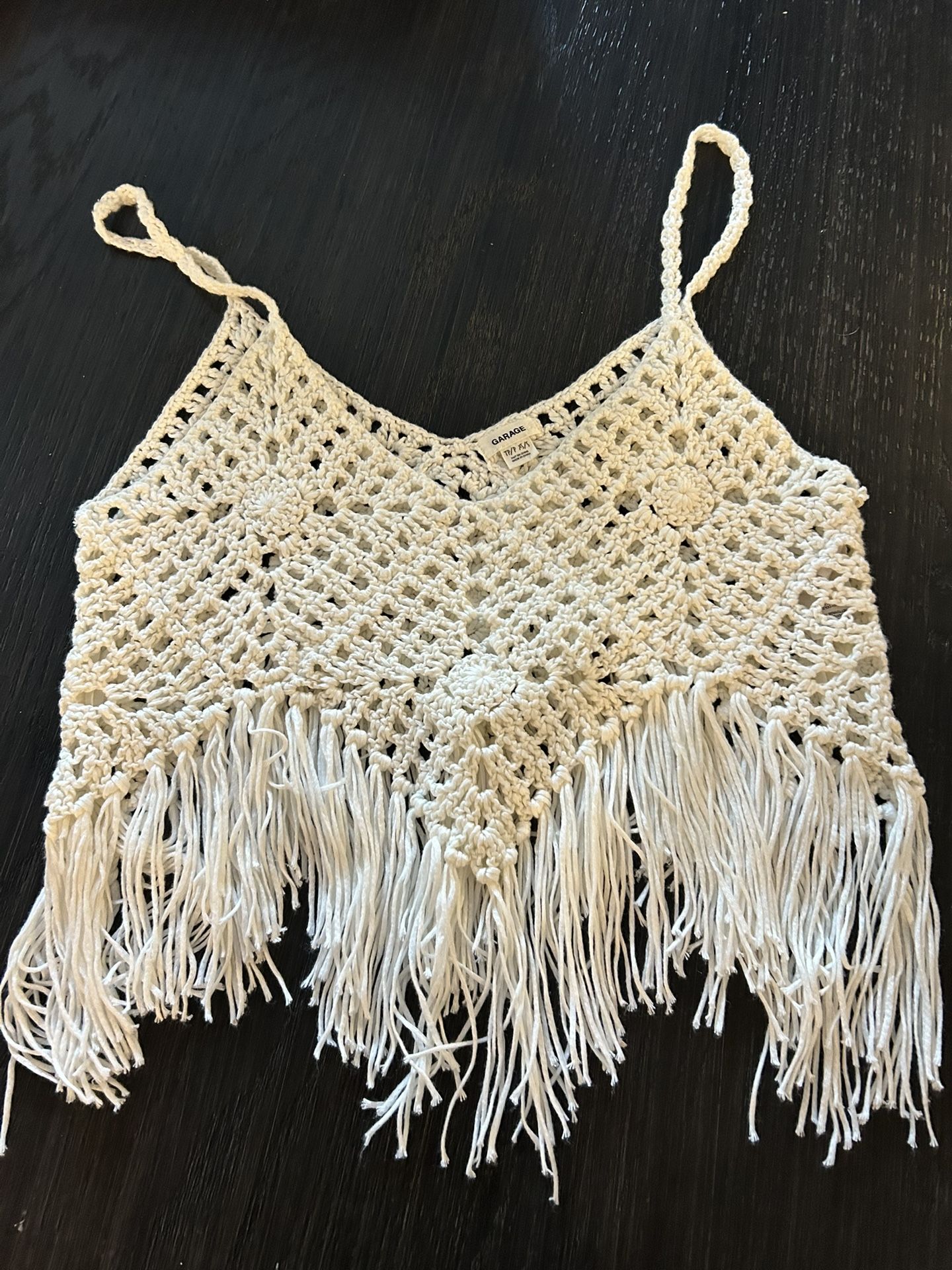 Crochet crop top size extra small