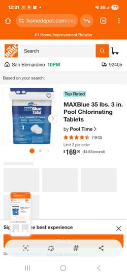Max Blue 35 Lb Chlorine Tablets