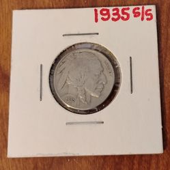 1935 S USA America Buffalo Nickels coins
