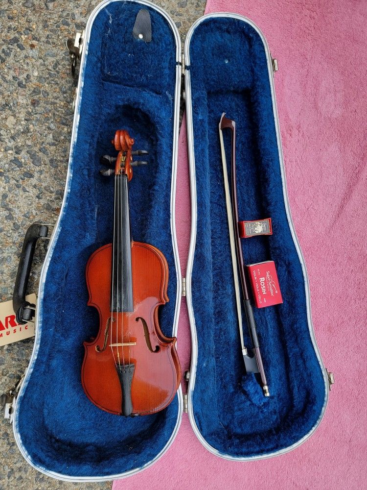Small Parrot Violin And Case