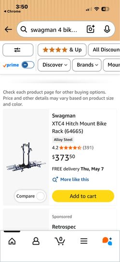 Bike rack - 4 bike carrier