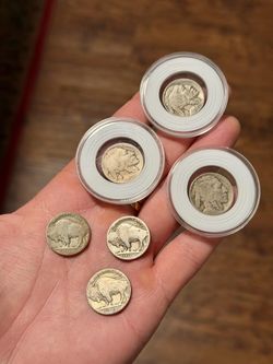 Wow 😮! 6 Buffalo Nickels – 1916-D, 1928-S, 1929-D + 3 Dateless