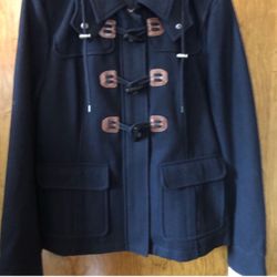 Wool Levi’s Toggle Button Peacoat Navy Blue Jacket Sz L