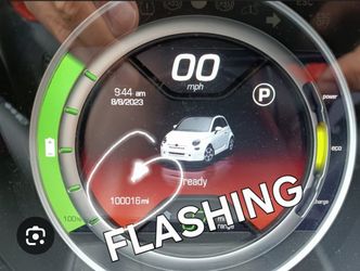 fiat 500e flashing odometer 