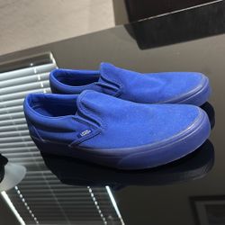 All Blue Vans Slip-on Shoes