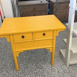 Yellow Artisan Table