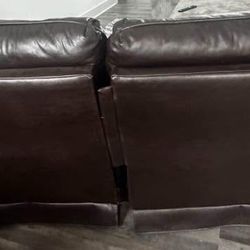 Leather Recliner Couch