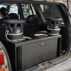 10's MTX 9500's w/ Freshly Custom Made Ported Enclosure 