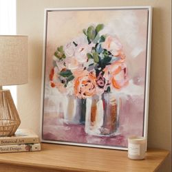 Beautiful soft floral wall art