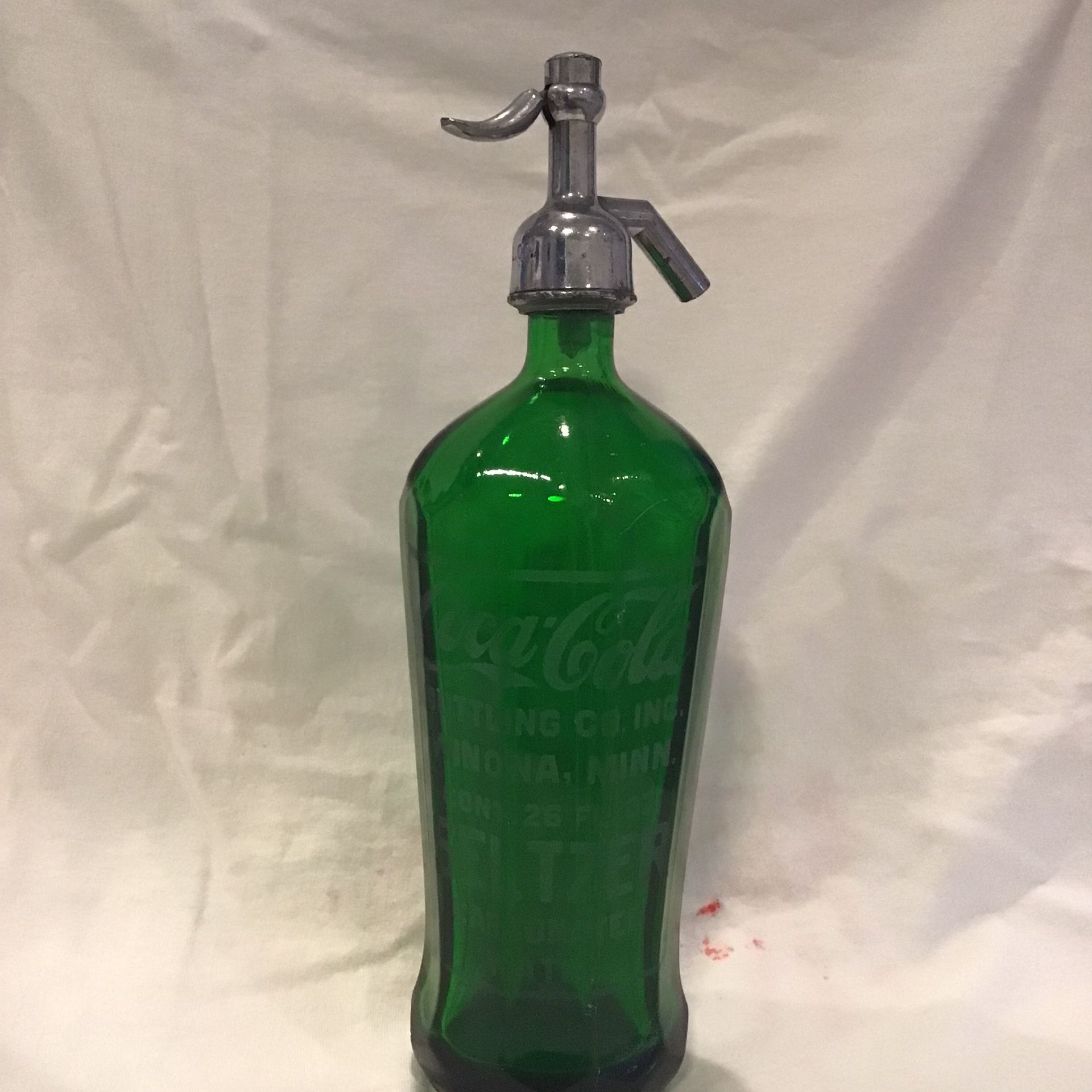 Antique Coca Cola Seltzer Bottle Rare 1900’s Emerald Green