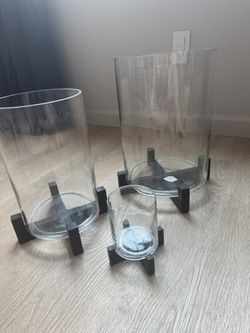 Pottery Barn 2 Times Set Of 3 Candle Holder