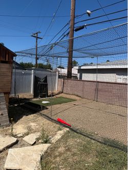 Batting cage 55ft x 12ft x 12ft