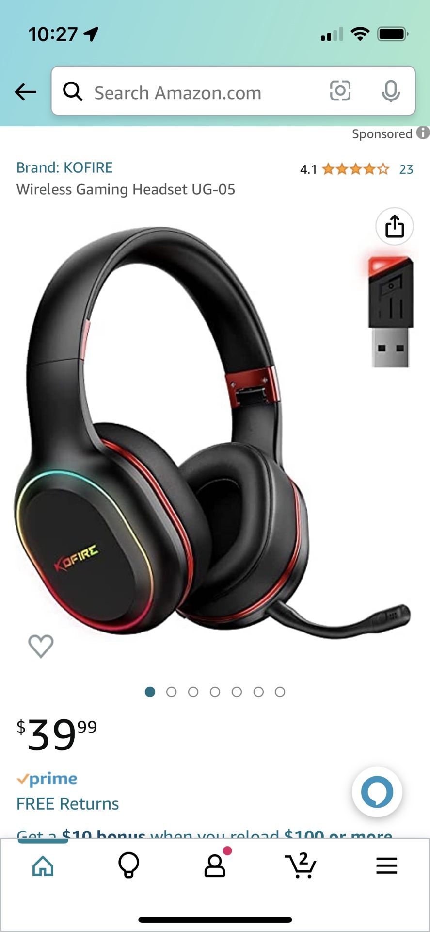 Kofire Wireless Gaming Headset