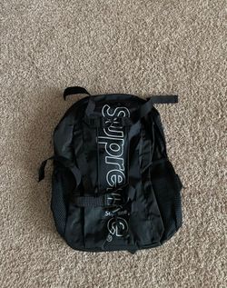 Supreme Backpack Black Zip Up