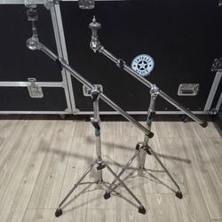 Boom Cymbal Stands Pair Chrome