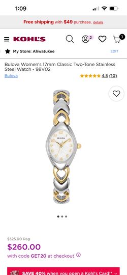 Bulova Women’s Watch model 98V02 NIB