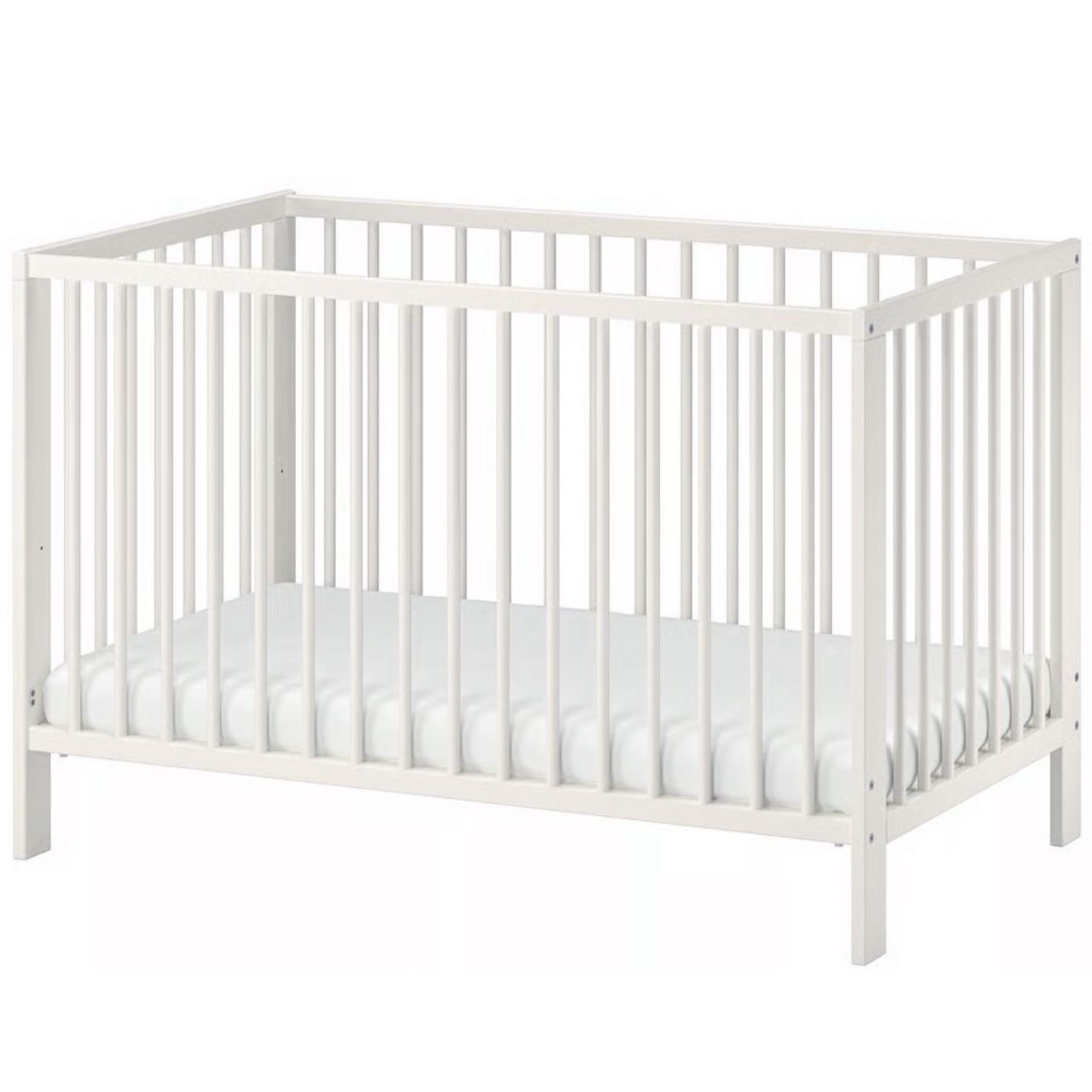 White Baby Crib - used once!!!