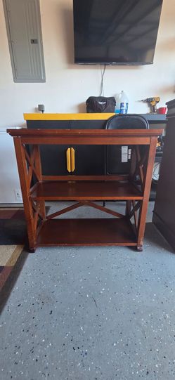 BOOKSHELF OR ENTRY TABLE.