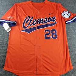 Clemson Tigers Baseball Seth Beer Mens Orange Stitched Jersey New Med,large,XL