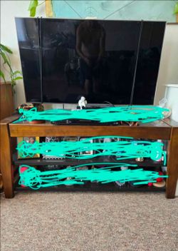 Samsung TV with stand