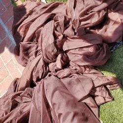 Brown Sheer Fabric