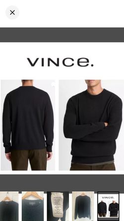 Vince Men’s 100% Cashmere Crew Neck Sweater (L)