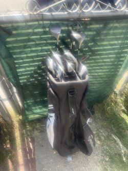 Tour Model Adult Right Handed Golf Clubs With Taylormade Cart Bag