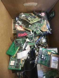 Mix of computer parts
