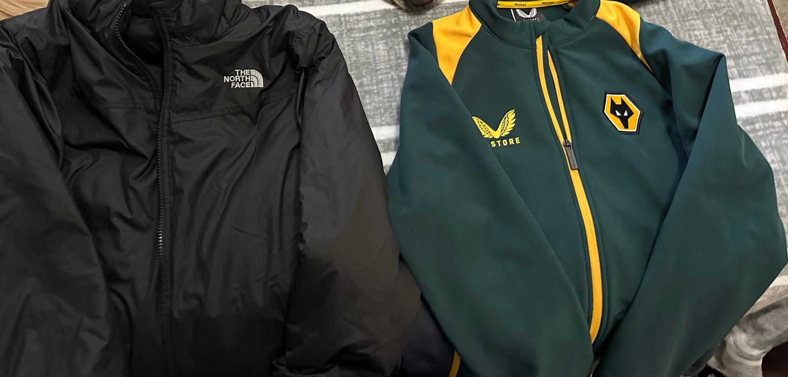 North Face Jacket And Wolver Hamptons Soccer Jacket