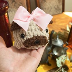 Girl Crochet Pug