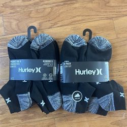 NWT Hurley Men's low cut Socks 12 pairs