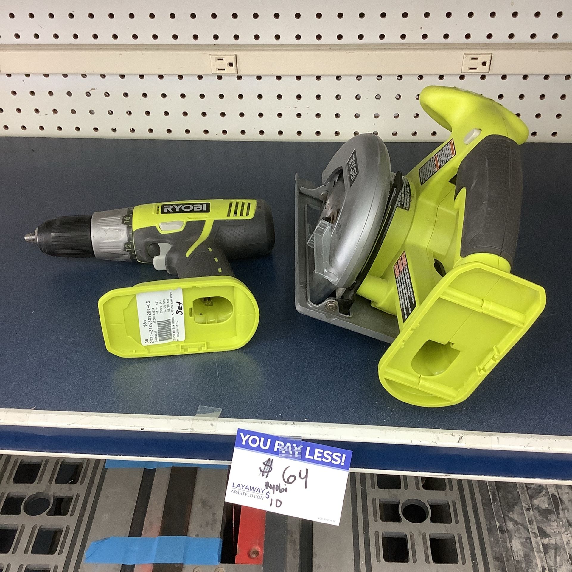 Ryobi Drill And Saw Set