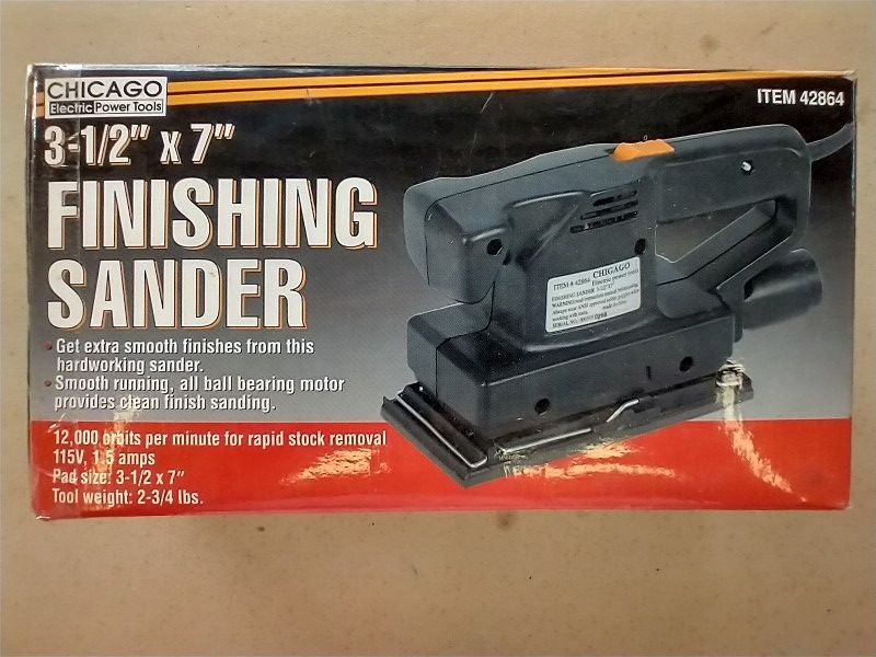 Chicago Electric 3-1/2" x 7" Finishing Sander