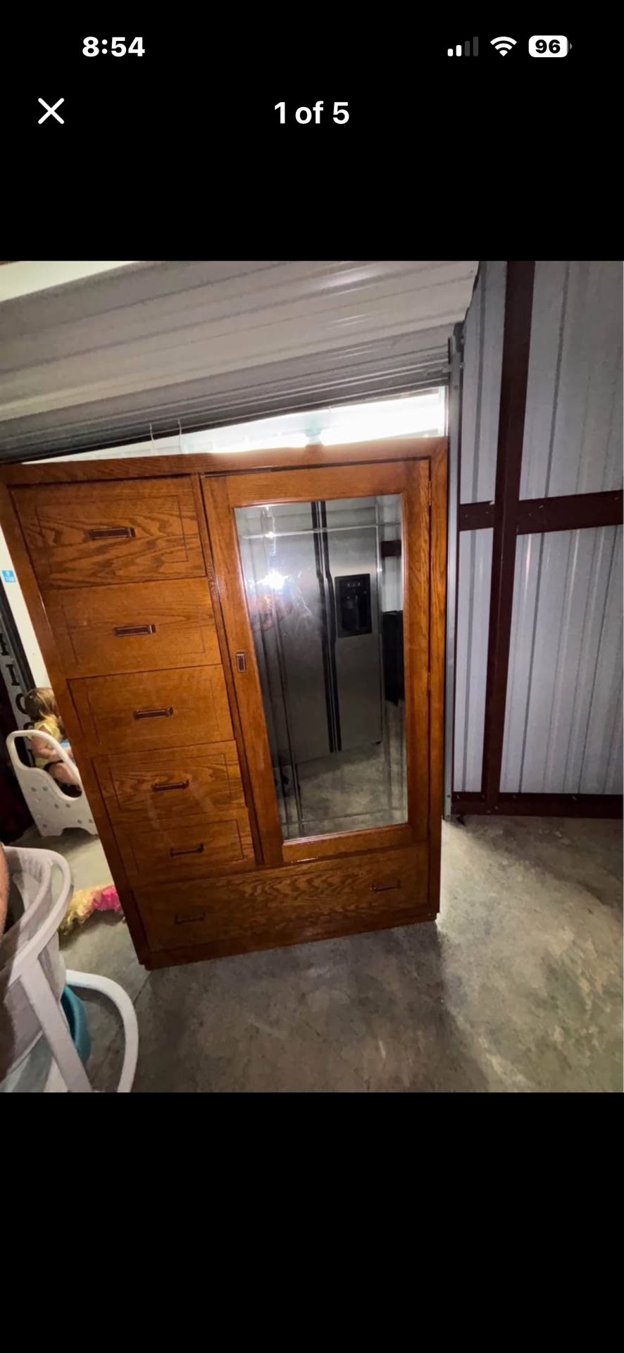 Armoire Wardrobe With Mirror
