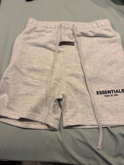 white essentials fear of god shorts