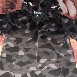 Black Bape Hoodie Size Small !!